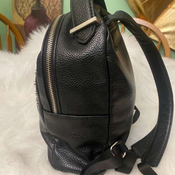 Steve Madden backpack black with silver studs. - Picture 4 of 10